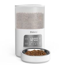 Timed Automatic Cat Feeders - 4L Cat Dry Food Dispenser of 6 Meals with Voice... picture