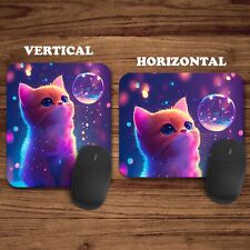 Cat Kitten Cute Adorable Bubbles Mouse Pad Mat Mousepad Office School Gaming picture