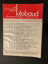 VINTAGE kilobaud Issue 24 MAGAZINE DEC 1978 UOS RARE COLLECTIBLE picture