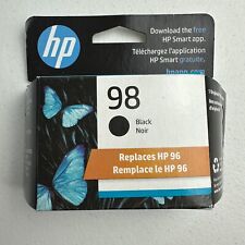 GENUINE New HP 98 BLACK INK CARTRIDGE (can replace HP 96) Exp 2024 picture