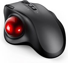 Wireless Trackball Mouse, USB & Bluetooth Rollerball Mouse, Easy Thumb Control picture