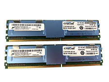 LOT OF 2 Micron Crucial 16GB (2x8GB) PC2-5300 DDR2-667MHz MT36HTF1G72FZ-667C1D6 picture