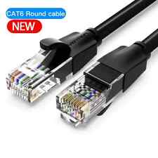 Flat RJ45 Ethernet Network Gigabit Cable Cat6 Lead FULL COPPER LAN UTP Patch Lot picture