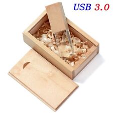 Wooden Stick Pen Drive Crystal Memory Flash Storage Custom Your Own Logo 4-64 GB picture