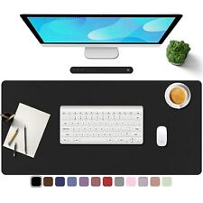 TOWWI PU Leather Desk Pad with Suede Base, Multi-Color Non-Slip Mouse Pad, 36â€ picture
