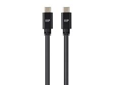 Monoprice Ultra Compact USB Type-C 3.2 Gen2 Cable - 1m (3.3ft) - Black, 10Gbps picture