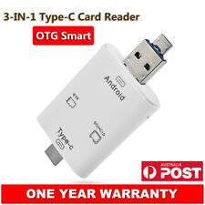 USB 3.1 Type-C 3in1 OTG Dongle TF SD MS Card Reader For Xiaomi POCO X3 Pro F3 AU picture