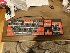 Modded Dark Matter Mechanical Keyboard Red Switches Lubed And Different Keycaps picture