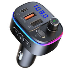 Wireless Car Bluetooth FM Transmitter MP3 Audio USB Charger Adapter Handsfree picture