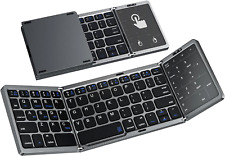 Trueque Foldable Keyboard, Portable Multi-Device Wireless Bluetooth Keyboard wit picture