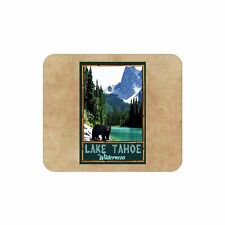 Lake Tahoe Black Bear Travel Poster Standard Mouse Pad Wilderness Collection picture