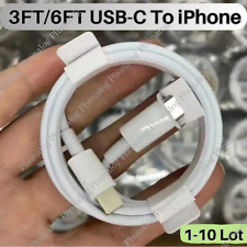 1-10Pack 20W PD Fast Charger Cord 3/6Ft USB Type C Cable For iPhone 14 13 12 Lot picture