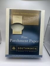 Southworth fine parchment paper 80 pcs Ivory 24lb 8 1/2 x 11 P984C Open Box picture