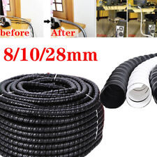 2M Plastic Spiral Cable Wrap Tidy Cord Wire Banding Storage Organizer 8/10/28mm picture