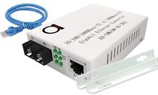 ADnet Fiber Optic Media Converter Auto Sensing Gigabit Built in Fiber Module picture