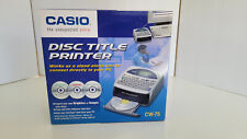Casio CW-75 Disc Title Printer Import Titles on CD DVD USB Compatible New picture