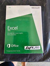 Microsoft Excel 2013 Product Key Card Full Retail Version for 2 PCs =SEALED BOX= picture