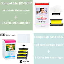 Compatible Canon Selphy CP1300 KP-108IN KP-36IP Color Ink Photo Paper Set 4X6in picture