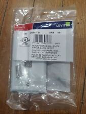 Leviton Quickport SS Single Gang Wallplate Stainless Steel 43080-1S1 picture
