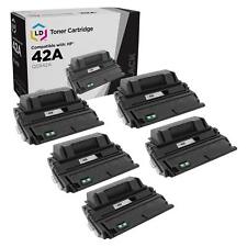LD Compatible Replacement 5PK Q5942A 42A Black Toner for HP 4350 4240n 4350dtnsl picture