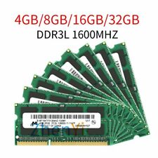 32GB 16GB 8GB 4GB 2GB DDR3L 1600MHz 1.35V SODIMM 204Pin Memory RAM Fr Micron LOT picture