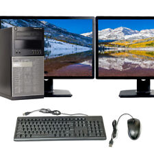 Dell Desktop Computer PC Tower Core i5 16GB 2TB HD/SSD 22