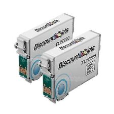 Reman Ink Cartridge 2 Pk for Epson T127220 127 T127 Extra High Yield Cyan picture