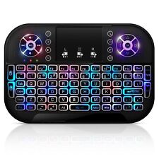 Geceninov Mini Wireless Keyboard with 7 Colors RGB Backlit 2.4G USB Small picture
