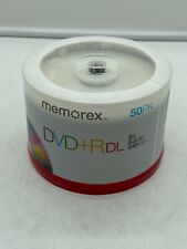New/Sealed Memorex Dual Layer DVD+R 50-pack - 8X, 8.5GB, 240min  picture