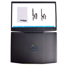 LCD Back Cover Blue Logo 747KP+LCD Front Bezel+Hinges+Screws For Dell G3 15 3590 picture