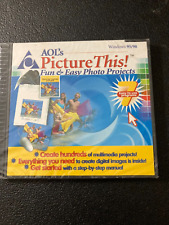 AOL Picture This Fun & Easy Photo Projects for Windows 95/98 CD-ROM New Sealed picture
