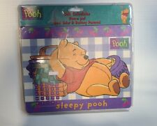 Vintage Sleepy Winnie the Pooh Mouse Pad and Calculator, Reyco, 1996 picture