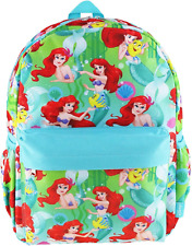 Disney's The Little Mermaid 16 inch All Over Print Deluxe Backpack With...  picture