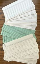 50 IBM Data Processing Punch Cards -- IBM 5081 (40), IBM 5050, D29465 Green (5) picture