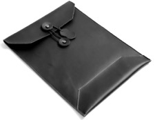 cow Leather file Folder pocket Messenger case bag Briefcase handmade black z629 picture