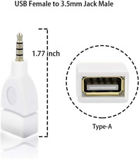 Blacell USB Female to 3.5Mm Jack Male Audio Converter Adapter (White) picture