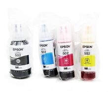 *2028* Genuine Epson T502 EcoTank Black/Cyan/Magenta/Yellow Ink 4 Pack picture