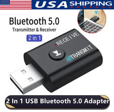 Bluetooth 5.0 2in1 Transmitter Receiver Car Wireless Audio Adapter USB 3.5mm Aux picture