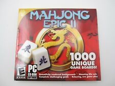 New Sealed Mahjon Epic II 1000 Unique Game Boards PC CD Rom Game (Rated E) picture