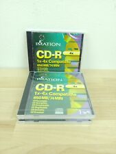 LOT of 4 BRAND NEW Sealed VINTAGE IMATION 3M CD-R Recordable DISCS 650 MB, 4X picture