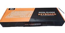 RK Typewriter Style Mechanical Gaming RGB Backlit Keyboard Blue Switch Retro Cap picture