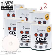 1200-Pack SmartBuy CD-R 52X 700MB/80Min White Thermal Hub Printable Record Disc picture