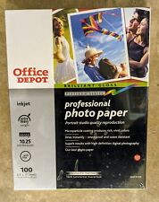 New Office Depot Brilliant Gloss Professional Photo Paper 100 sheets 8.5 x 11 picture