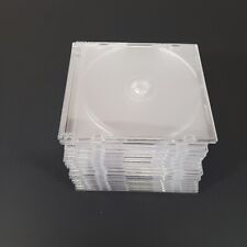 20 Pack Standard CD DVD Cases Single Slim Disc Storage Assembled Clear PP Tray picture