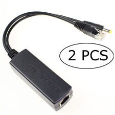 2 Pcs Active POE Splitter Power Over Ethernet 48V to 12V 2A For IEEE 802.3AF/TF picture