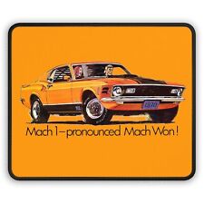Ford Mustang Mach 1 - 1970 Print Ad - Custom Premium Quality Mouse Pad picture