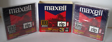 SEALED Maxell Zip 100 MAC formatted 580105 2 pack 100MB Lot of 2 Disks NEW NOS picture