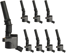 Set of 8 Curved Boot Ignition Coil Pack Compatible With Ford Lincoln Mercury NEW picture