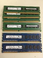 Lot of 7 56GB (7x8GB) Micron Hynix ECC DDR3L-10600 PC3L-12800E RAM mixed picture