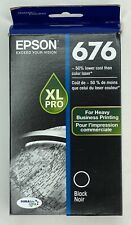 Genuine EPSON 676 XL PRO Black Ink Cartridge (T676XL120) Exp. 02/2025 NEW SEALED picture